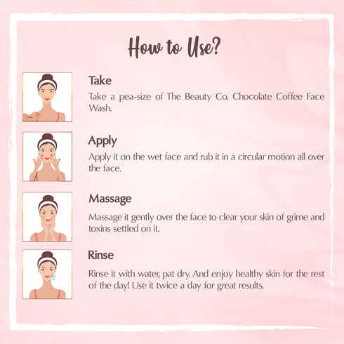 the beauty co Chocolate and Coffee Face Wash With AHA and BHA